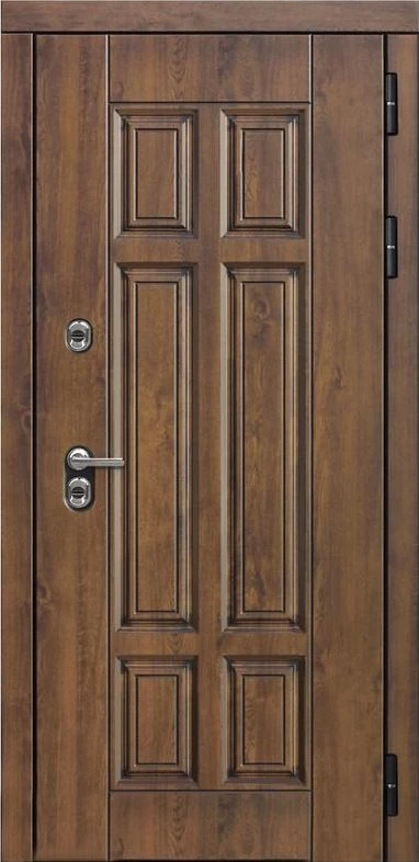 Входная дверь ДвериПРО Квадро Фараон-2 (16мм, светлый мореный дуб) DPRO197048 внешняя сторона