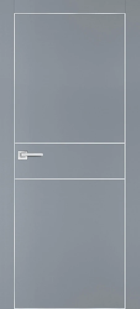 Фото Межкомнатная дверь PX-15  AL кромка с 4-х ст. Серый матовый
