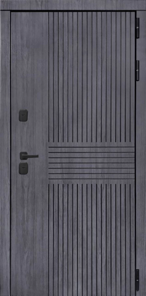 Входная дверь ДвериПРО Берген Экошпон СБ-3 (16мм, венге) DPRO196958 внешняя сторона