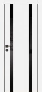 Межкомнатная дверь PX-9  AL кромка с 4-х ст. Белый матовый